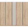 Kleiderschrank OAKLAND Eiche Sonoma Nachbildung Cashmere B/H/T: ca. 230x183x53 cm – Bild 3