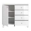 Highboard PRISMA weiß weiß Hochglanz B/H/T: ca. 110x96x40 cm Highboard PRISMA weiß weiß Hochglanz B/H/T: ca. 110x96x40 cm – Bild 4