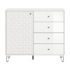 Highboard PRISMA weiß weiß Hochglanz B/H/T: ca. 110x96x40 cm Highboard PRISMA weiß weiß Hochglanz B/H/T: ca. 110x96x40 cm – Bild 5