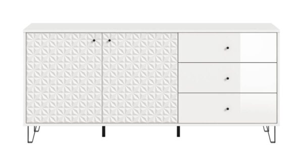 Sideboard PRISMA weiß weiß Hochglanz B/H/T: ca. 170x76x40 cm Sideboard PRISMA weiß weiß Hochglanz B/H/T: ca. 170x76x40 cm – Bild 5