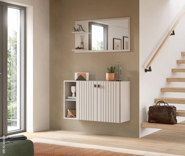 Schuhschrank STATION Cashmere B/H/T: ca. 106x63x37 cm – Bild 2