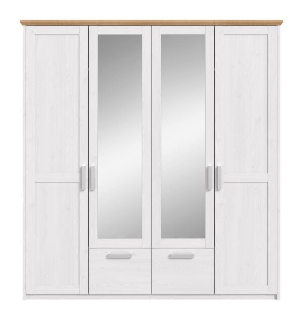 Kleiderschrank VERONA Sibiu Lärche Nachbildung Eiche Artisan Nachbildung B/H/T: ca. 188x200x61 cm – Bild 3