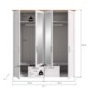Kleiderschrank VERONA Sibiu Lärche Nachbildung Eiche Artisan Nachbildung B/H/T: ca. 188x200x61 cm – Bild 5