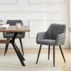Stuhl BELLA, 2er Set anthrazit Stoff B/H/T: ca. 55x82x62 cm – Bild 5