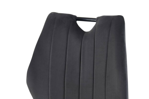 Stuhl CHRISTIN, 2er Set anthrazit Samt B/H/T: ca. 52x75x58 cm – Bild 2
