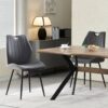 Stuhl CHRISTIN, 2er Set anthrazit Samt B/H/T: ca. 52x75x58 cm – Bild 3