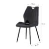 Stuhl CHRISTIN, 2er Set anthrazit Samt B/H/T: ca. 52x75x58 cm – Bild 4