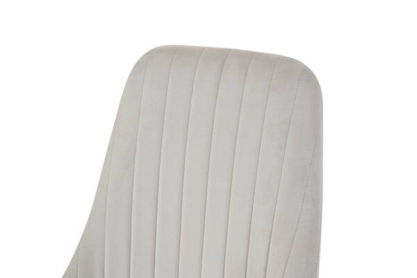 Stuhl CLAUDIA, 2er Set creme Samt B/H/T: ca. 44x88x58 cm – Bild 3