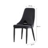 Stuhl CLAUDIA, 2er Set anthrazit B/H/T: ca. 44x88x58 cm – Bild 4
