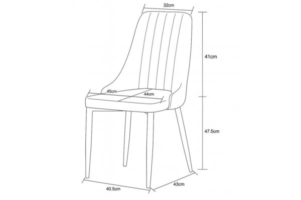 Stuhl CLAUDIA, 2er Set anthrazit B/H/T: ca. 44x88x58 cm – Bild 5