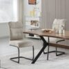 Schwingstuhl FRIEDA, 2er Set creme schwarz B/H/T: ca. 47x94x61 cm – Bild 4
