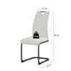 Schwingstuhl HANNA, 2er Set creme Webstoff B/H/T: ca. 43x98x59 cm Schwingstuhl HANNA, 2er Set creme Webstoff B/H/T: ca. 43x98x59 cm – Bild 3