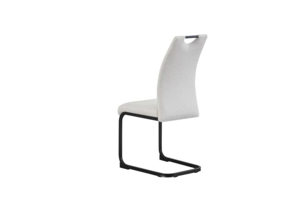 Schwingstuhl HANNA, 2er Set creme Webstoff B/H/T: ca. 43x98x59 cm Schwingstuhl HANNA, 2er Set creme Webstoff B/H/T: ca. 43x98x59 cm – Bild 5