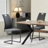 Schwingstuhl HANNA, 2er Set anthrazit Webstoff B/H/T: ca. 43x98x59 cm – Bild 5