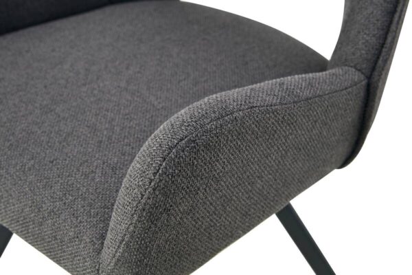 Stuhl HELEN, 2er Set anthrazit Stoff B/H/T: ca. 56x91x63 cm – Bild 3