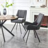 Stuhl HELEN, 2er Set anthrazit Stoff B/H/T: ca. 56x91x63 cm – Bild 4