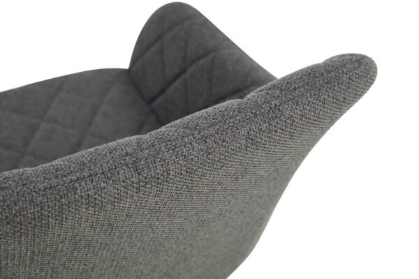 Stuhl LEA, 2er Set anthrazit Webstoff B/H/T: ca. 56x83x60 cm – Bild 4