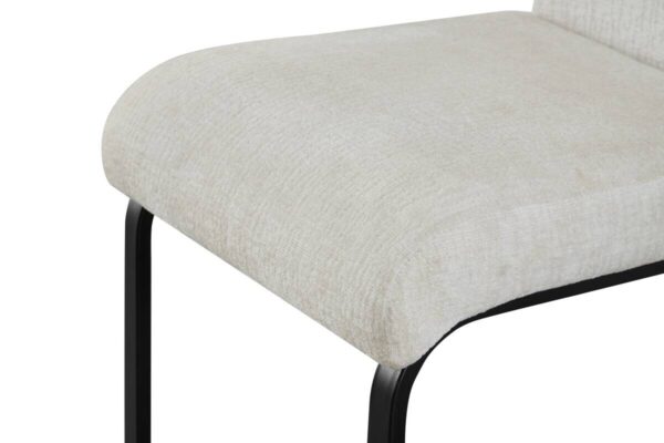 Schwingstuhl LENI, 2er Set creme schwarz Webstoff B/H/T: ca. 43x98x59 cm Schwingstuhl LENI, 2er Set creme schwarz Webstoff B/H/T: ca. 43x98x59 cm – Bild 3