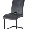 Schwingstuhl LISA, 2er Set anthrazit schwarz B/H/T: ca. 43x98x61 cm – Bild 4