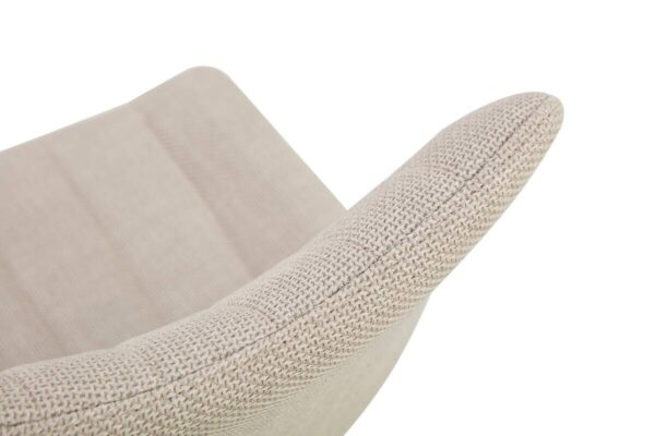 Stuhl LOTTA, 2er Set creme Webstoff B/H/T: ca. 53x86x59 cm – Bild 3
