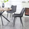 Stuhl LOTTA, 2er Set anthrazit Webstoff B/H/T: ca. 53x86x59 cm – Bild 3