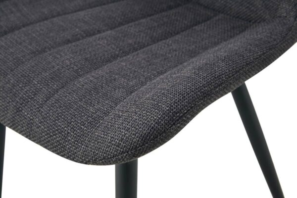 Stuhl LOTTA, 2er Set anthrazit Webstoff B/H/T: ca. 53x86x59 cm – Bild 4