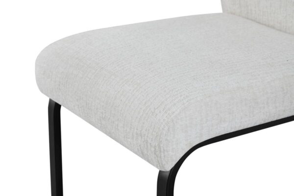 Schwingstuhl TINA, 2er Set creme Webstoff B/H/T: ca. 43x98x59 cm – Bild 3