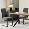 Schwingstuhl TINA, 2er Set anthrazit Webstoff B/H/T: ca. 43x98x59 cm – Bild 3