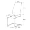 Schwingstuhl TINA, 2er Set anthrazit Webstoff B/H/T: ca. 43x98x59 cm – Bild 5
