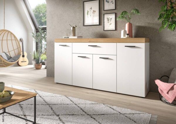 Sideboard Sunset weiß B/H/T: ca. 166x86x37 cm – Bild 3