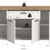 Sideboard Sunset weiß B/H/T: ca. 166x86x37 cm – Bild 5