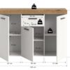 Sideboard Sunset weiß B/H/T: ca. 125x86x37 cm – Bild 2