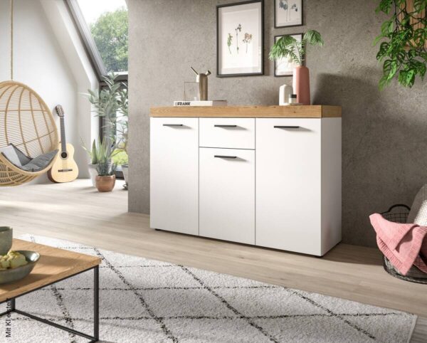 Sideboard Sunset weiß B/H/T: ca. 125x86x37 cm – Bild 5