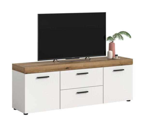 TV-Lowboard Sunset weiß B/H/T: ca. 150x54x37 cm – Bild 3