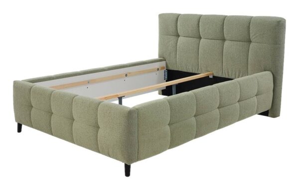 Polsterbettgestell grün Polyester Liegefläche B/L: ca. 140x200 cm – Bild 2