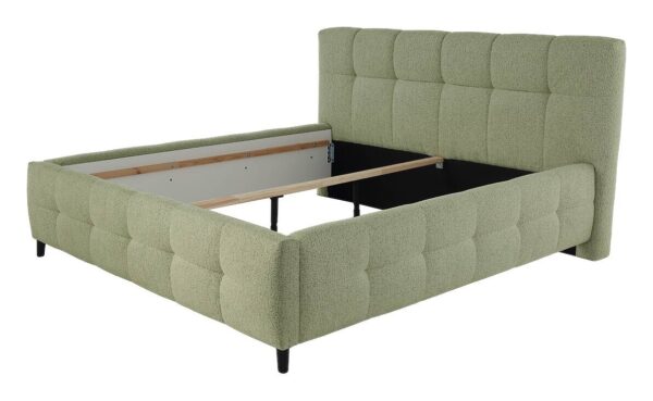 Polsterbettgestell grün Polyester Liegefläche B/L: ca. 180x200 cm – Bild 2