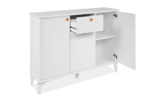 Kommode Izmir weiß Kupfer Nachbildung B/H/T: ca. 120x90x36 cm – Bild 2