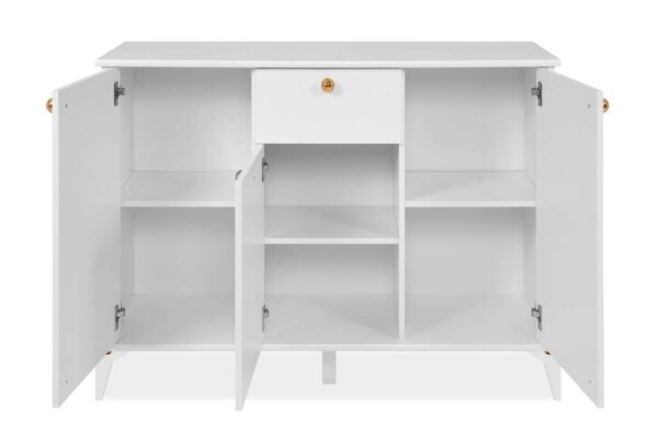 Kommode Izmir weiß Kupfer Nachbildung B/H/T: ca. 120x90x36 cm – Bild 4