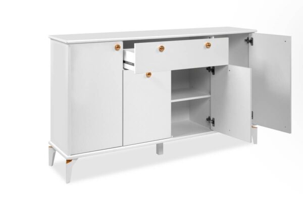 Sideboard Izmir weiß Kupfer B/H/T: ca. 158x90x36 cm – Bild 4
