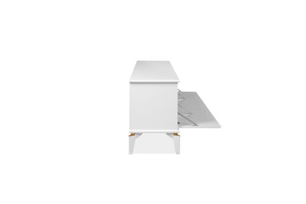 TV-Lowboard Izmir weiß Kupfer B/H/T: ca. 180x52x36 cm – Bild 2