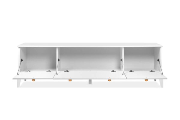 TV-Lowboard Izmir weiß Kupfer B/H/T: ca. 180x52x36 cm – Bild 5