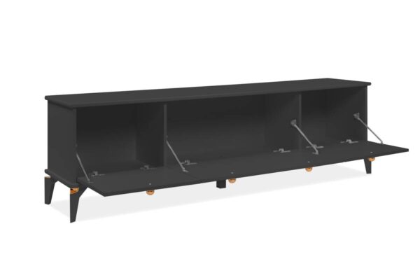 TV-Lowboard Izmir anthrazit Kupfer B/H/T: ca. 180x52x36 cm – Bild 4