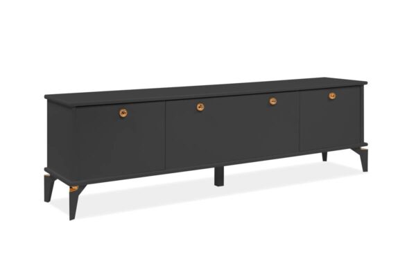 TV-Lowboard Izmir anthrazit Kupfer B/H/T: ca. 180x52x36 cm – Bild 5