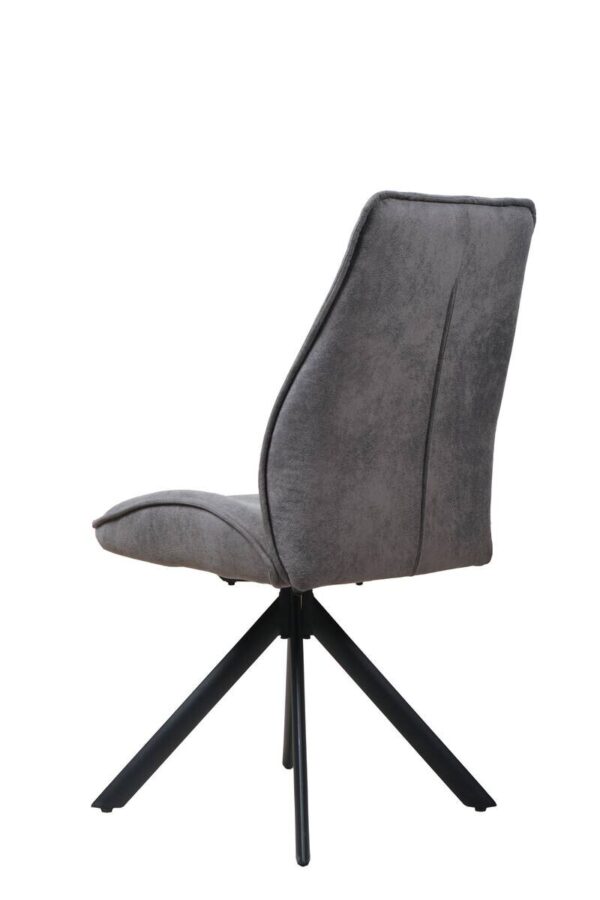 Stuhl Albany grau Microfaser B/H/T: ca. 47x95x62 cm – Bild 2