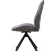 Stuhl Albany grau Microfaser B/H/T: ca. 47x95x62 cm – Bild 3
