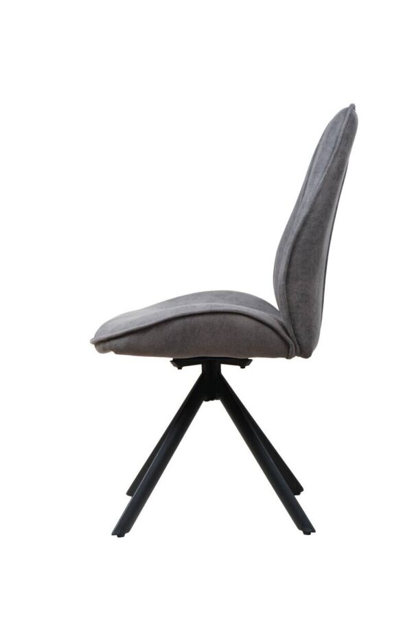 Stuhl Albany grau Microfaser B/H/T: ca. 47x95x62 cm – Bild 3