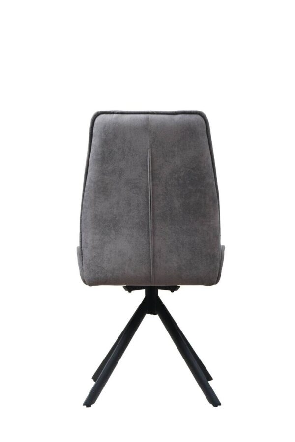 Stuhl Albany grau Microfaser B/H/T: ca. 47x95x62 cm – Bild 5