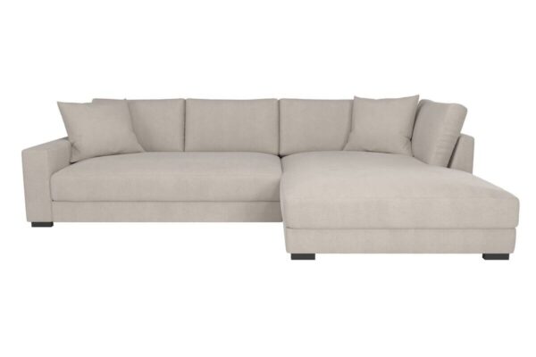 Ecksofa Greige Microfaser B/H/T: ca. 300x83x190 cm – Bild 2