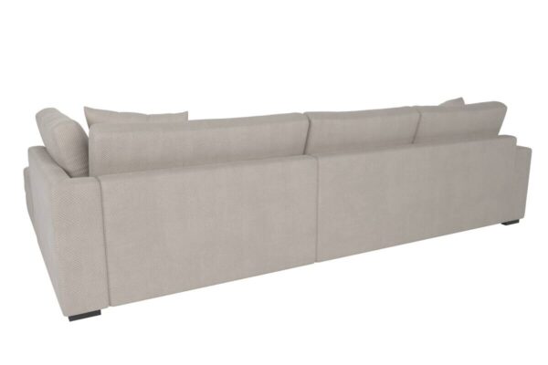 Ecksofa Greige Microfaser B/H/T: ca. 300x83x190 cm – Bild 3
