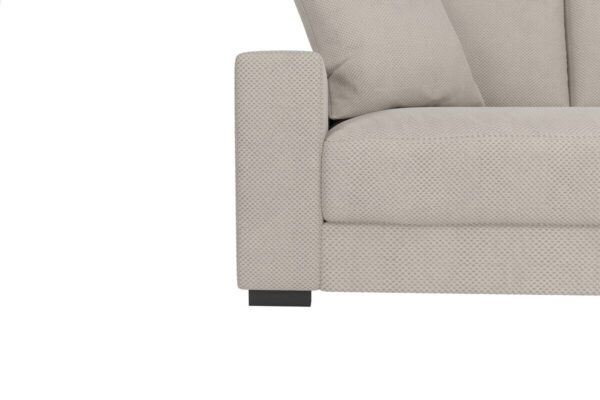 Ecksofa Greige Microfaser B/H/T: ca. 300x83x190 cm – Bild 4